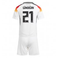 Maglia Calcio Germania Ilkay Gundogan #21 Prima Divisa Bambino Europei 2024 Manica Corta (+ pantaloncini)